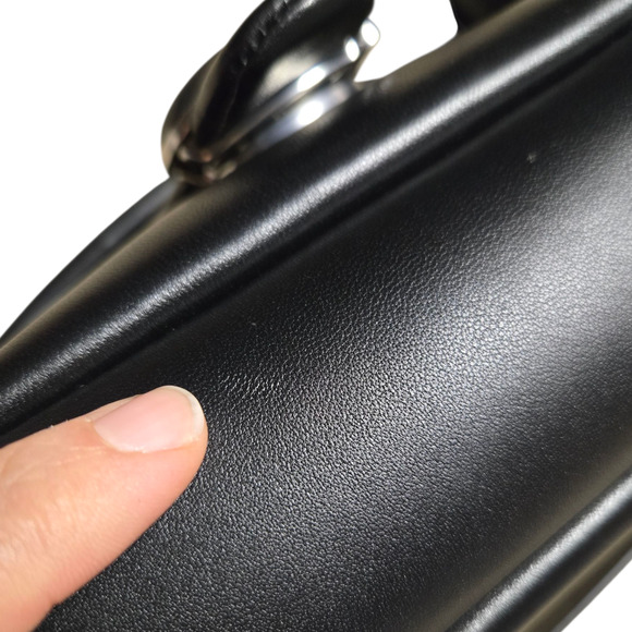 Coach Pillow Tabby Shoulder Bag 20 Black Nappa Leather with Silver Hardware - Picture 12 of 13